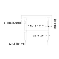 Nella 30" x 18" Equipment Stand, Stainless Steel