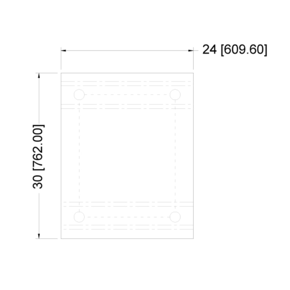 Nella 30" x 24" Equipment Stand, Stainless Steel