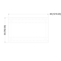 Nella 30" x 48" Equipment Stand, Stainless Steel