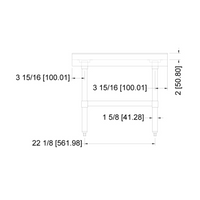Nella 30" x 15" Equipment Stand, Stainless Steel