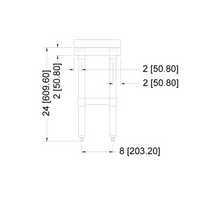 Nella 30" x 12" Equipment Stand, Stainless Steel