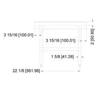 Nella 30" x 12" Equipment Stand, Stainless Steel