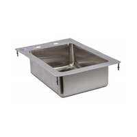 Nella One Tub Drop In Sink 10" x 14" x 5" with Flat Top