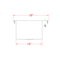 Nella Two Tub Drop in Sink 10" x 14" x 10" with Flat Top