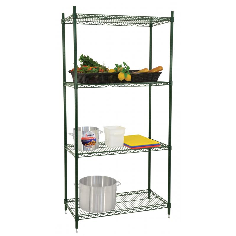 Nella Epoxy Shelving Kit, 24" x 36" x 72"
