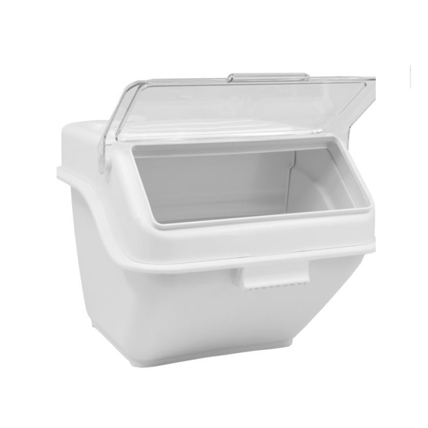 Nella 12 Gallon Ingredient Bin with Scoop, White