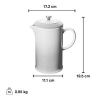 Le Creuset 0.8 Litre French Press, Meringue