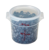 Cambro RFSC2PP Round Food Storage Cover for 2 & 4 Qt Containers, Translucent