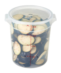 Cambro RFSC2PP Round Food Storage Cover for 2 & 4 Qt Containers, Translucent
