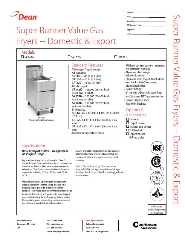 Spec Sheet