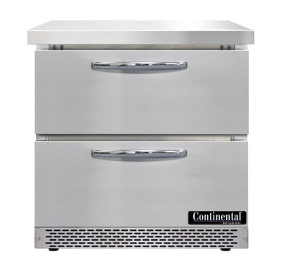 Continental Refrigerator 32" Worktop Freezer with 2 Drawers