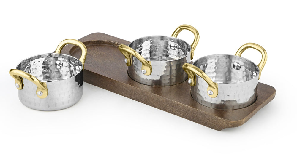 Tableware Solutions Mini Sauce Pan with Wood Liner