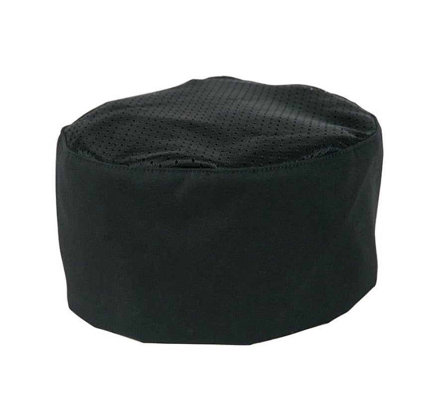Mercer Culinary Baker's Skull Cap with Mesh Top, Black