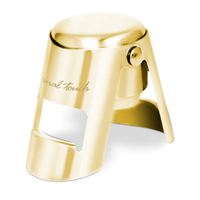 Final Touch Champagne Bottle Stopper - Brass