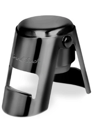 Final Touch Champagne Bottle Stopper - Black Chrome