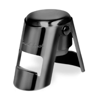 Final Touch Champagne Bottle Stopper - Black Chrome