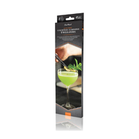 Final Touch Cocktail Garnish Tweezers - Black Chrome