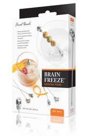 Final Touch Brain Freeze Skull Cocktail Picks
