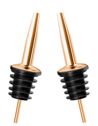 Final Touch Liquor Bottle Pourers - Copper Finish - Set of 2