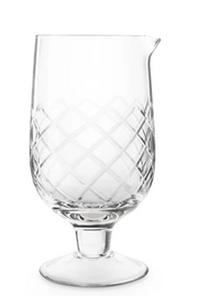 Final Touch Extra-Large Stemmed Yarai Mixing Pitcher with Hawthorne Strainer