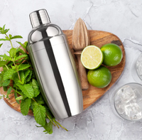 Final Touch Double-Wall Stainless Steel Cocktail Shaker