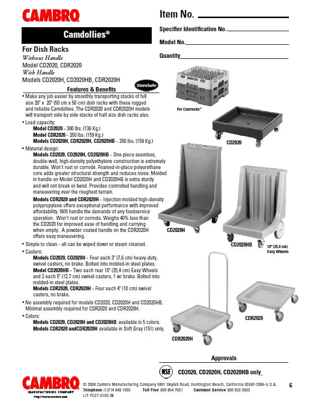 Spec Sheet