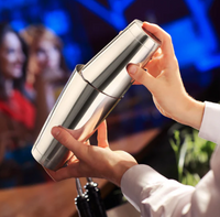 Final Touch Stainless Steel Boston Cocktail Shaker (Single Wall)