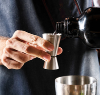 Final Touch 1 oz - 2 oz Double Jigger, Stainless Steel