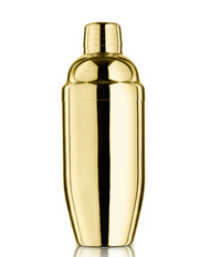Final Touch Double-Wall Stainless Steel Cocktail Shaker - Brass