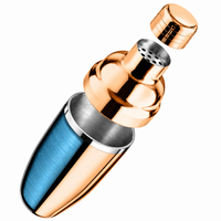 Final Touch Double-Wall Stainless Steel Cocktail Shaker - Copper