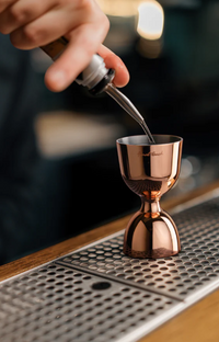 Final Touch 1 & 2 oz Double Jigger, Copper Plated