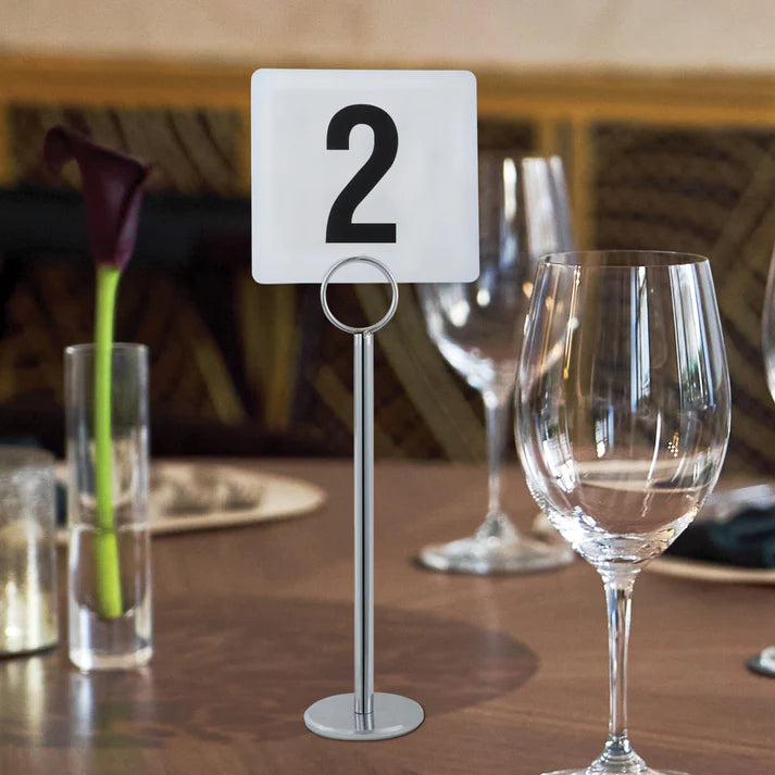 Winco Table Number Signs For 1 - 100, 4" x 3.75"