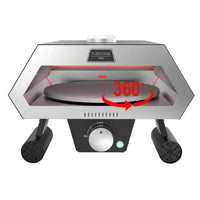 Turpone TPO-0012 High Performance Mini Propane Pizza Oven with Rotating Stone