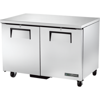 True 48" Undercounter Freezer with 2 Solid Doors - TUC-48F