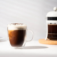 Bodum BISTRO 10 Oz Double Wall Mug Glass 2 /Set