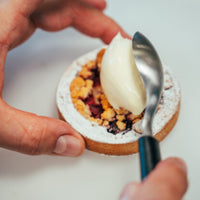 Ventures Triangle Green Grip Small Quenelle Spoon