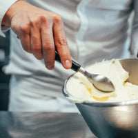 Ventures Triangle Green Grip Small Quenelle Spoon