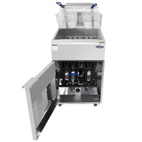 Atosa 75 lb Floor Fryer Natural Gas 170,000 BTU