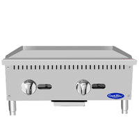 Atosa 24" Countertop Gas Griddle with Manual Controls, Natural Gas