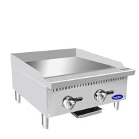 Atosa 24" Countertop Gas Griddle with Manual Controls, Natural Gas