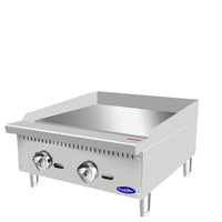 Atosa 24" Countertop Gas Griddle with Manual Controls, Natural Gas