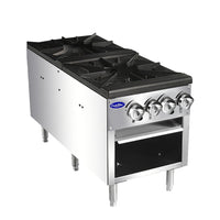 Atosa CookRite 2 Burner Stock Pot Range Natural Gas 160,000 BTU