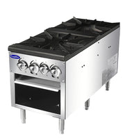 Atosa CookRite 2 Burner Stock Pot Range Natural Gas 160,000 BTU