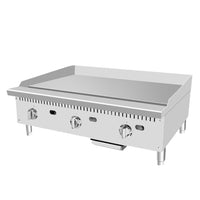Atosa ATTG-36 36” Gas Griddle with 1" Steel Plate and Thermostatic Controls, Natural Gas