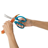 Trudeau Seafood Sheers, Blue Handle