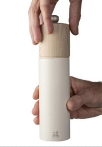 Peugeot Boreal 8" Beech Wood Salt Mill, Feather White