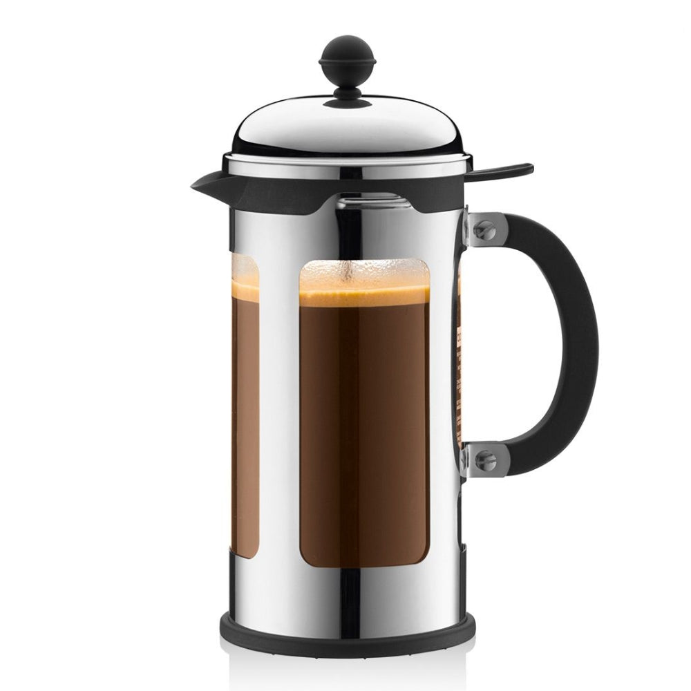 Bodum Chambord 4 Cup French Press with Locking Lid, Chrome