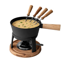 Boska 40 Oz Cast Iron Fondue Pot Set with 6 Forks