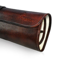 Boldric 8 Pocket Canvas Knife Roll, Brown