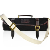 Boldric 9 Pocket Canvas Knife Bag, Black